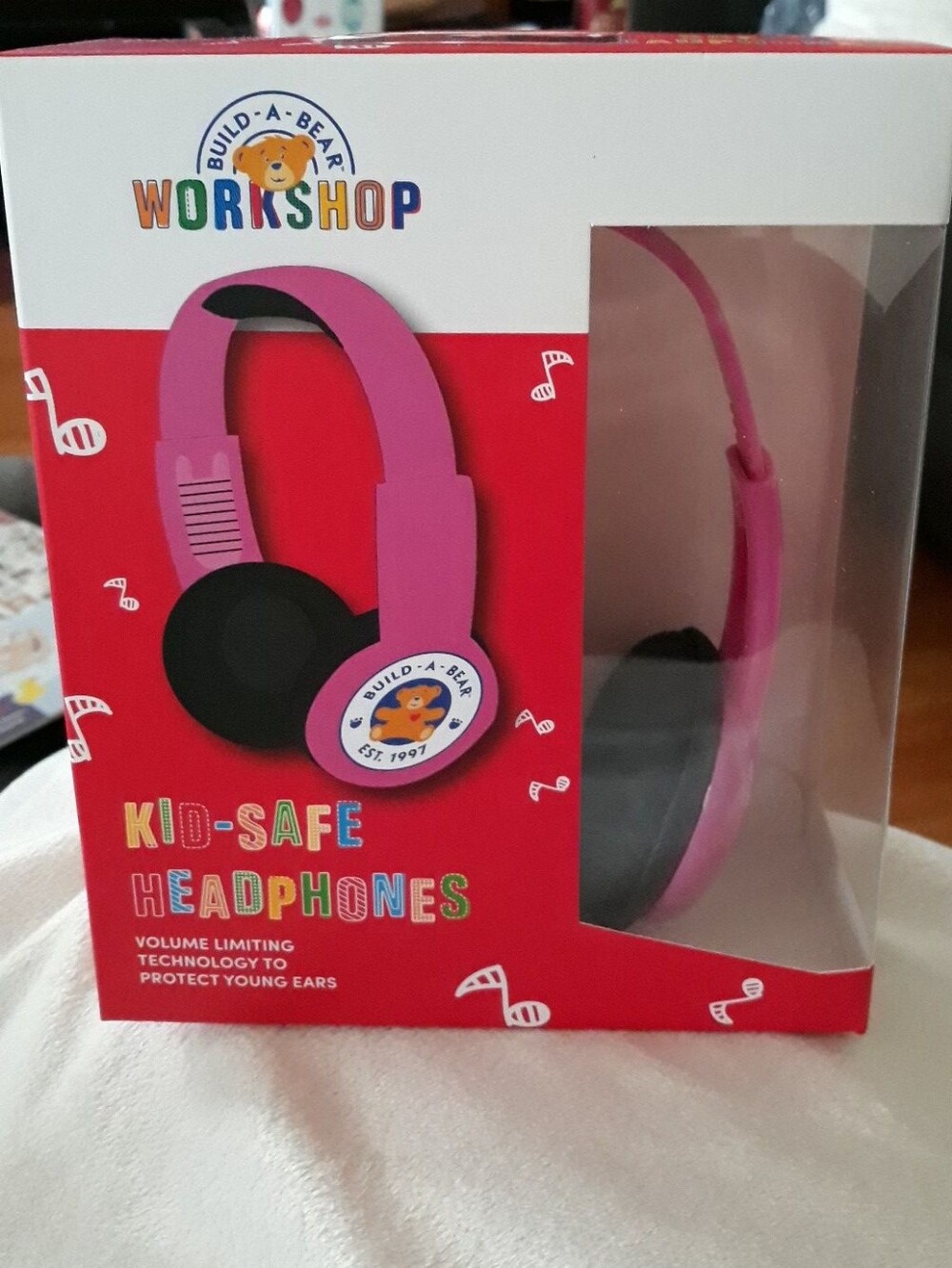 Build-A-Bear Pink Kid-Safe On-Ear Headphones Limited Edition NIB